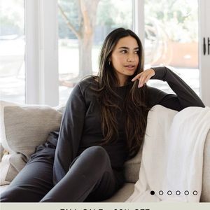 Cozy Earth Bamboo Pullover Crew (charcoal - full set available)
